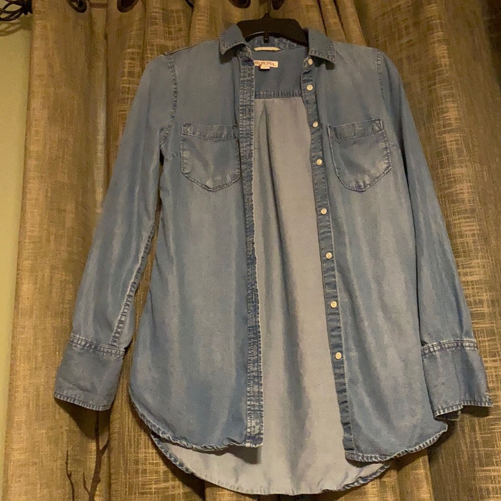 Jean button down